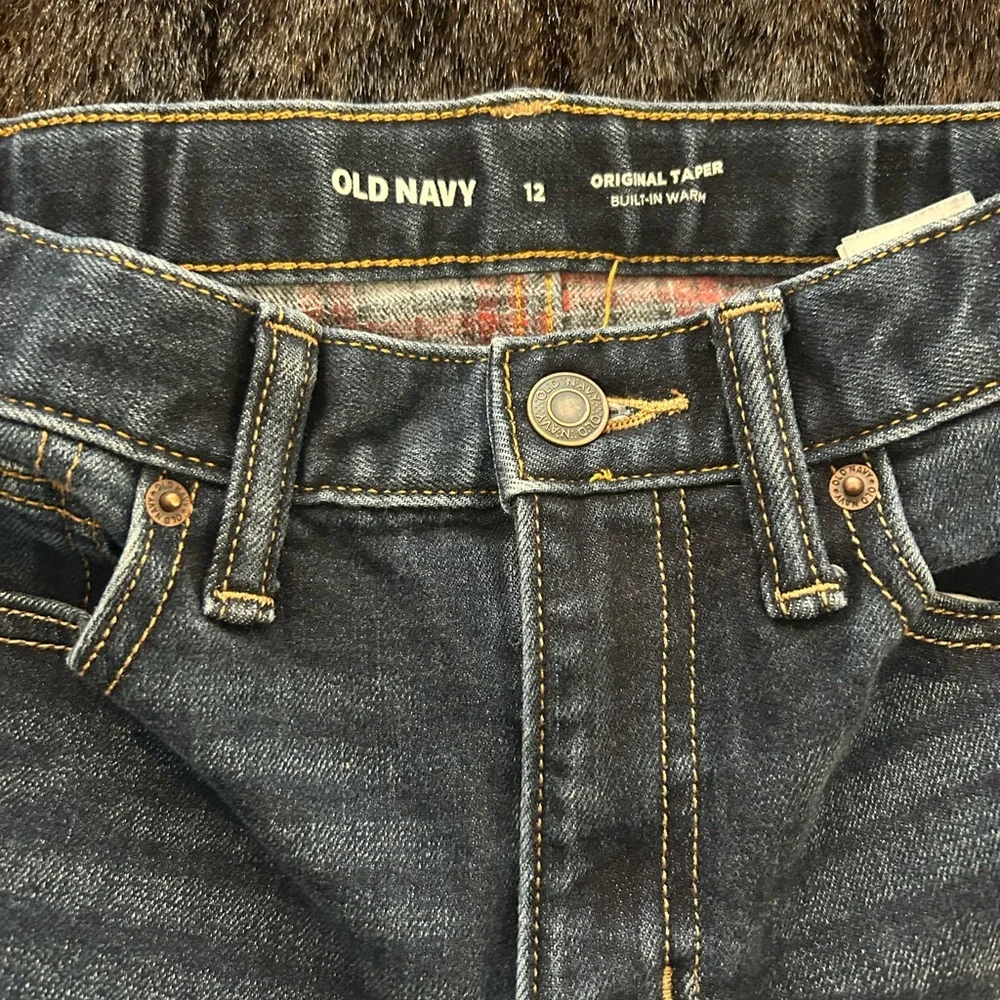 Boys Size 12 Jeans Lot | Lee Slim Fit & Old Navy Tapered | 2 Pairs